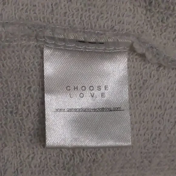 Generation Love Pullover Sweatshirt Women's M Gray Yellow Tassels Trim - Picture 4 of 6